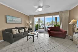DestinWest Gulf 105 The Huge Pool is steps off the patio!  Free Beach Service
