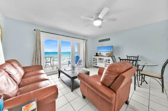 407 Gulf Dunes Watch the dolphins from the balcony!  Free Beach Service
