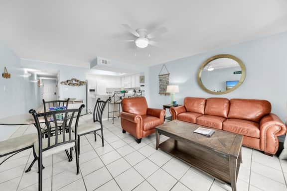 407 Gulf Dunes Watch the dolphins from the balcony!  Free Beach Service