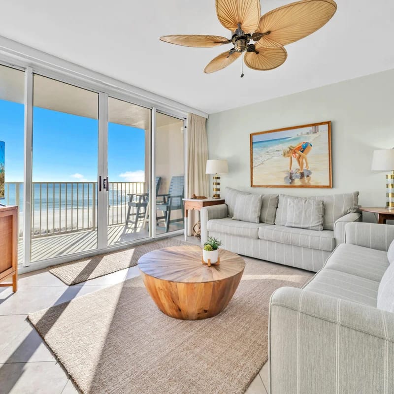 407 Island Princess~3BR 3Ba Gulf front with Balcony~FREE Beach Service